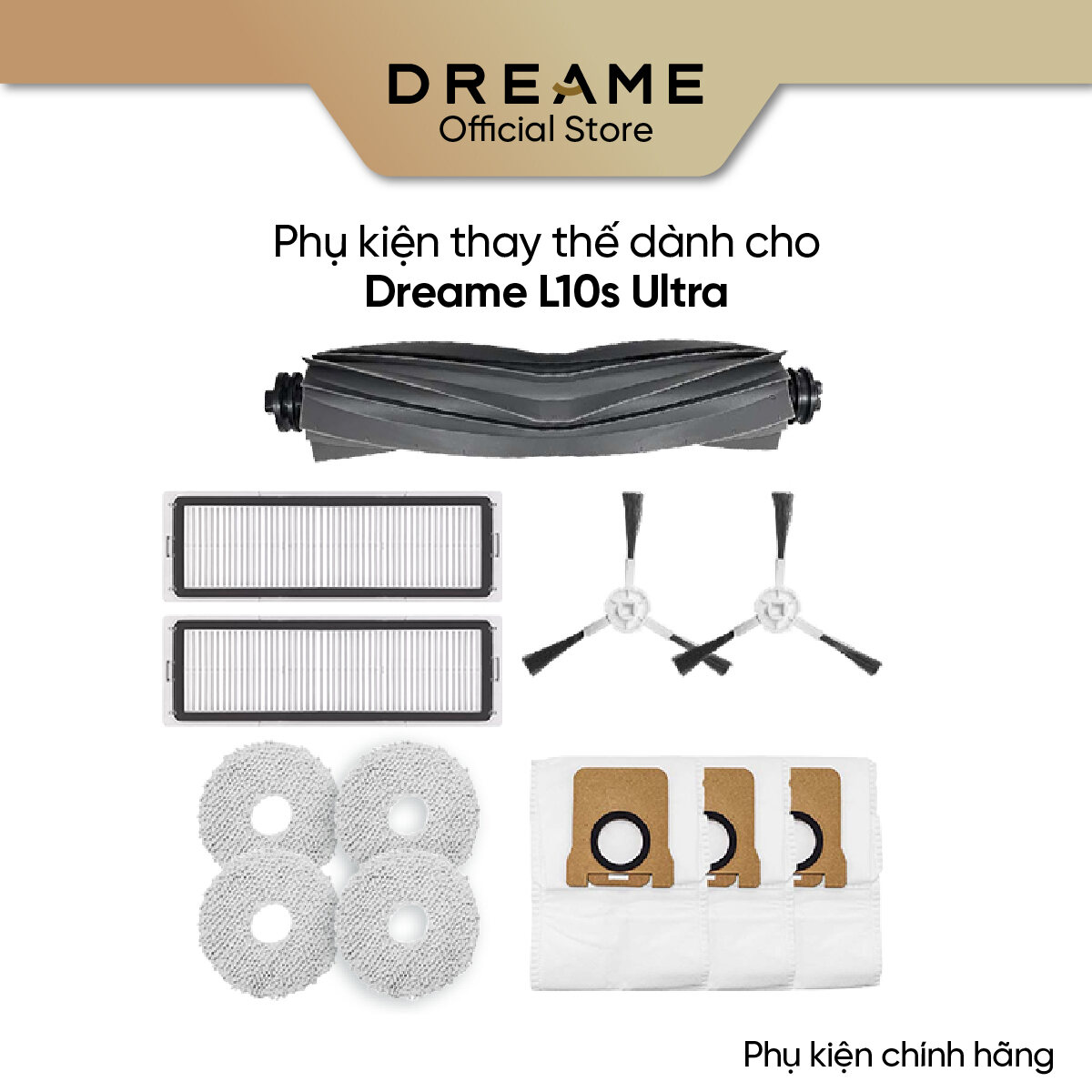 Mô tả Phụ kiện thay thế dành cho Dreame L10s Ultra/L10s Ultra SE/L10 Ultra bản quốc tế - Phụ kiện chính hãng - 1