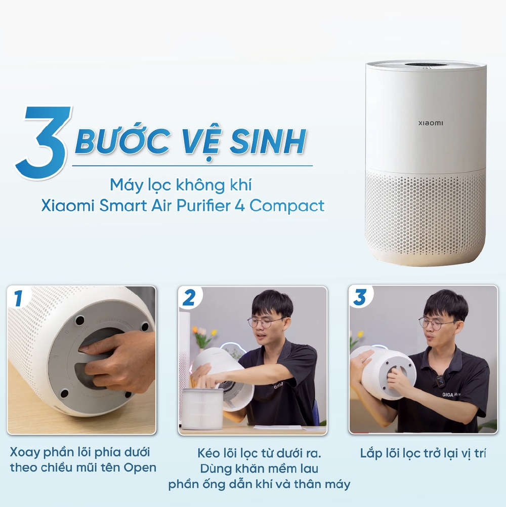 Mô tả Máy lọc không khí Xiaomi Smart Air Purifier 4 Compact BHR5860EU/ Lõi lọc không khí BHR5861GL - 1