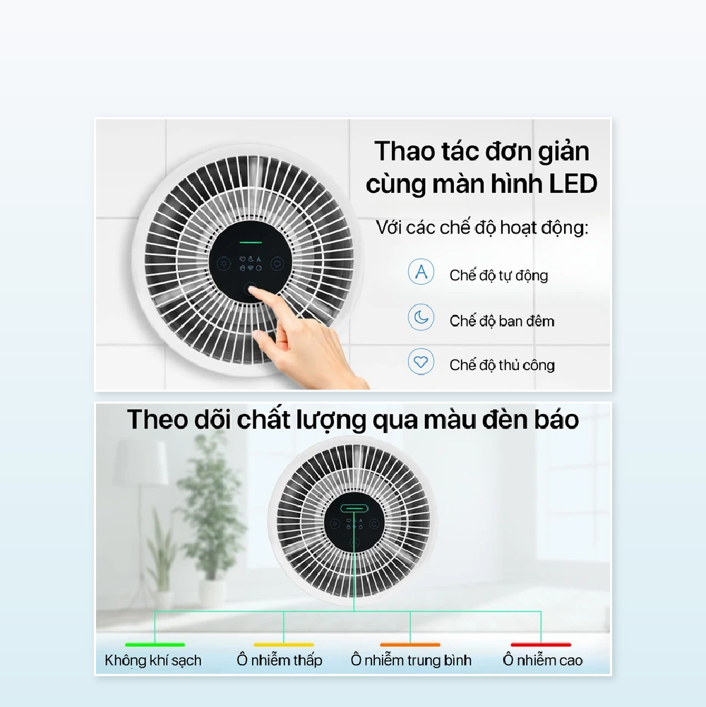 Mô tả Máy lọc không khí Xiaomi Smart Air Purifier 4 Compact BHR5860EU/ Lõi lọc không khí BHR5861GL - 2