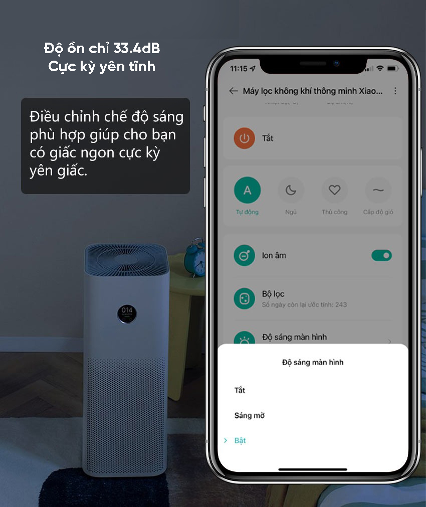 Máy lọc không khí Xiaomi 4 Pro thông số kỹ thuật