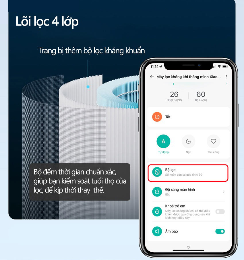 Thay thế lõi lọc dễ dàng