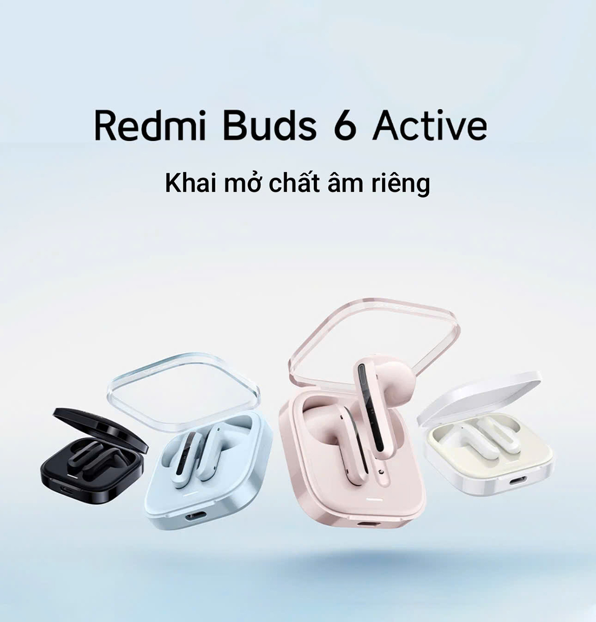 Mô tả Tai nghe Redmi Buds 6 Active BHR8391GL/BHR8396GL - Thời lượng pin lên đến 30 giờ - 1