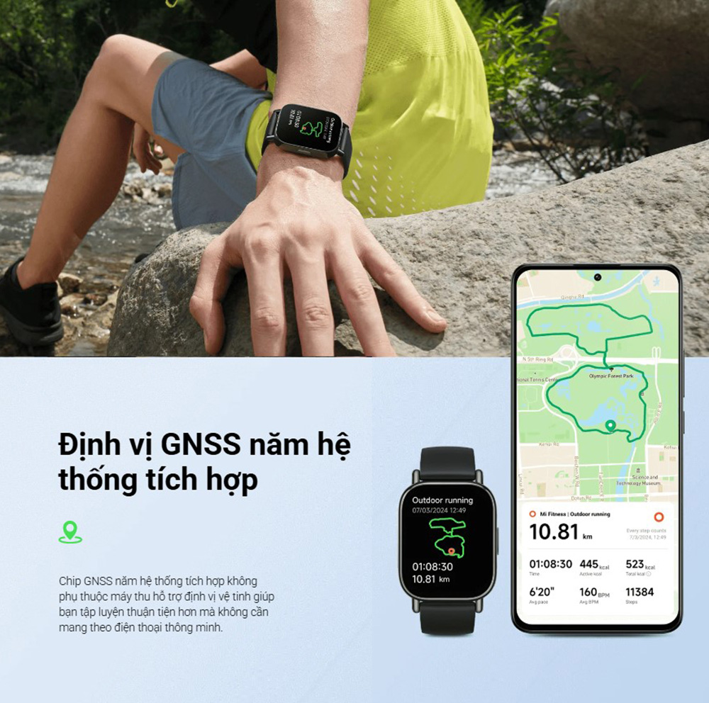 Mô tả Đồng Hồ Thông Minh Redmi Watch 5 Lite Light Gold BHR8791GL - Màn hình AMOLED 1,96" - 6