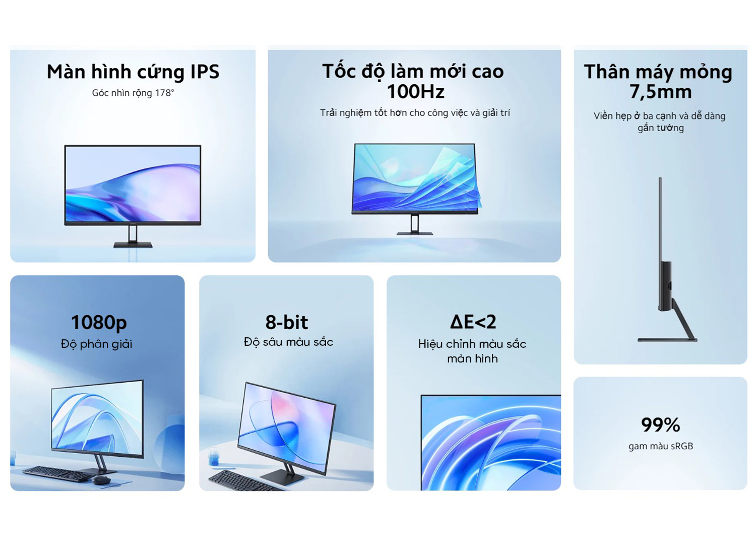 Mô tả Màn hình máy tính Xiaomi Monitor A27i EU ELA5345EU - Trải nghiệm giải trí và làm việc mượt mà - 2