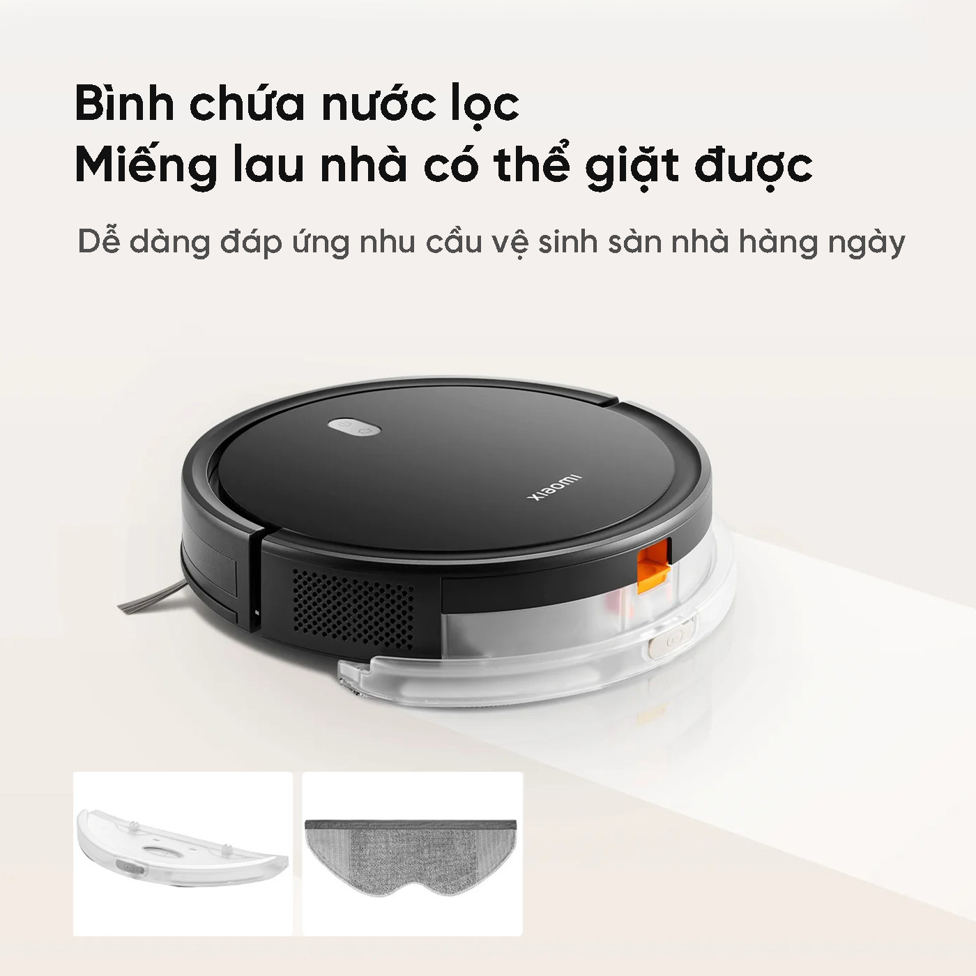 Mô tả Robot Hút Bụi Lau Nhà Xiaomi Vacuum E5 - Lực hút 2000Pa, 150m2 - Ba Cấp Độ Hút - 9