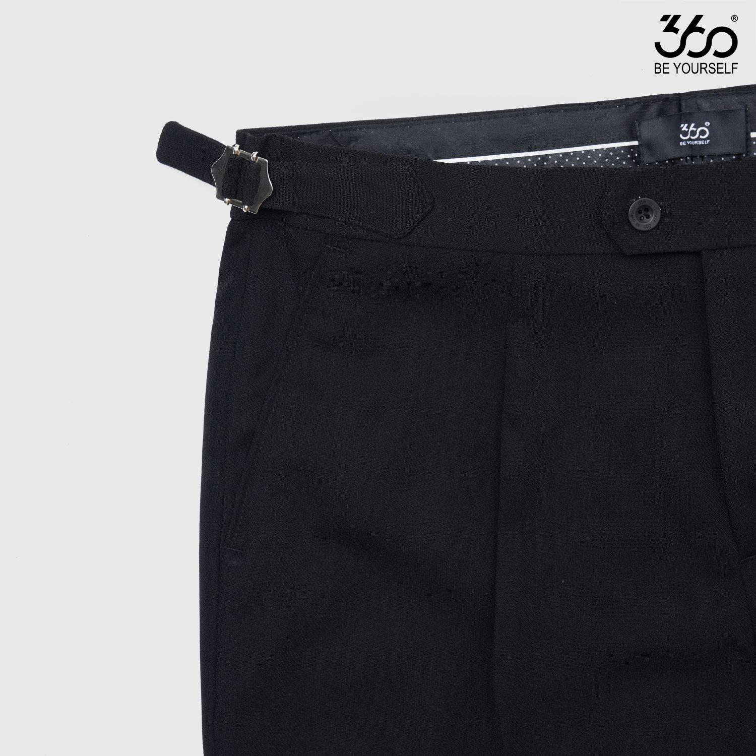 Mô tả Quần âu sidetab nam cạp cao dáng crop 360 Boutique quần âu nam trẻ trung - QATOL010 - 4