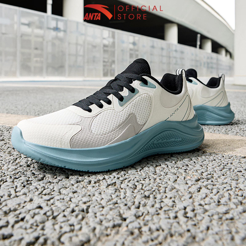 Mô tả Giày thể thao chạy bộ nam siêu nhẹ Basic-Running Anta Sports 9124C5518 Giày chạy bộ siêu êm, thoáng khi race chạy < 10km - 12