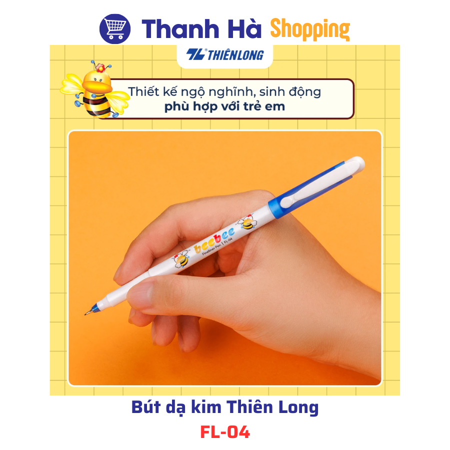 Mô tả Bút dạ kim Thiên Long Bebe FL-04 màu tím - 6