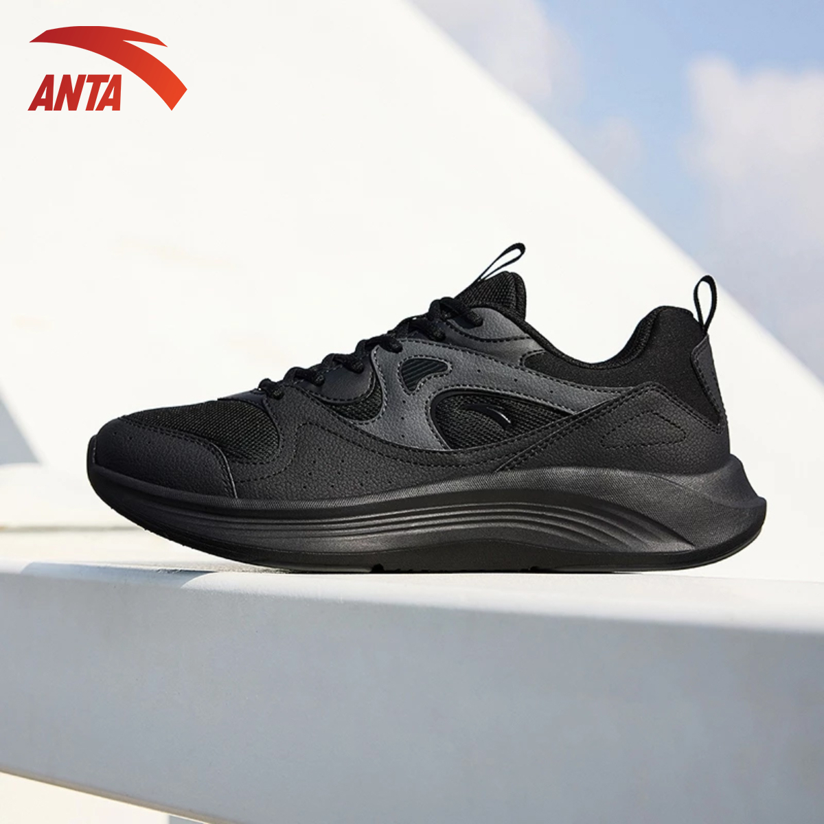 Mô tả Giày thể thao chạy bộ nam siêu nhẹ LIGHTS Anta Sports 9124D5512 Giày chạy bộ siêu êm, thoáng khi race chạy < 10km - 5