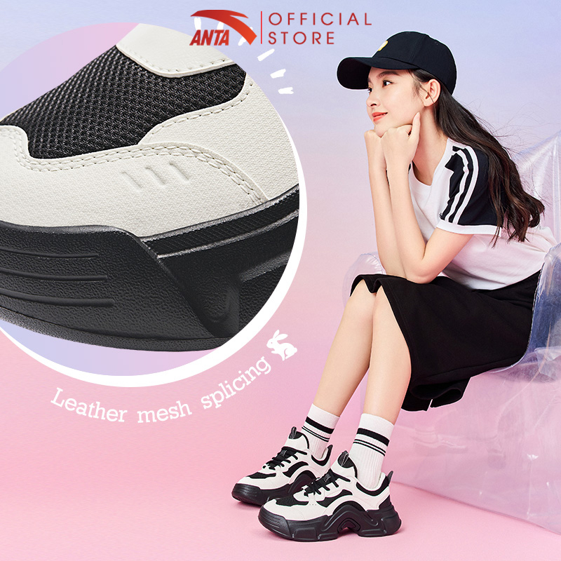 Mô tả Giày thời trang thể thao nữ Bunny Casual ANTA 9224B8821 Giày Sneaker nữ đế cao 5cm - 7