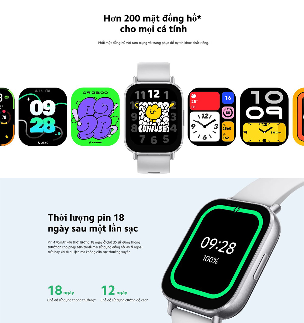 Mô tả Đồng hồ thông minh Xiaomi Redmi Watch 5 Active Black BHR8784GL - 5