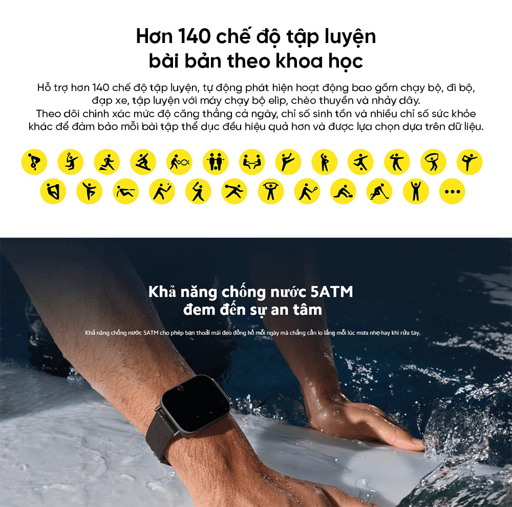 Mô tả Đồng hồ thông minh Xiaomi Redmi Watch 5 Active Black BHR8784GL - 7