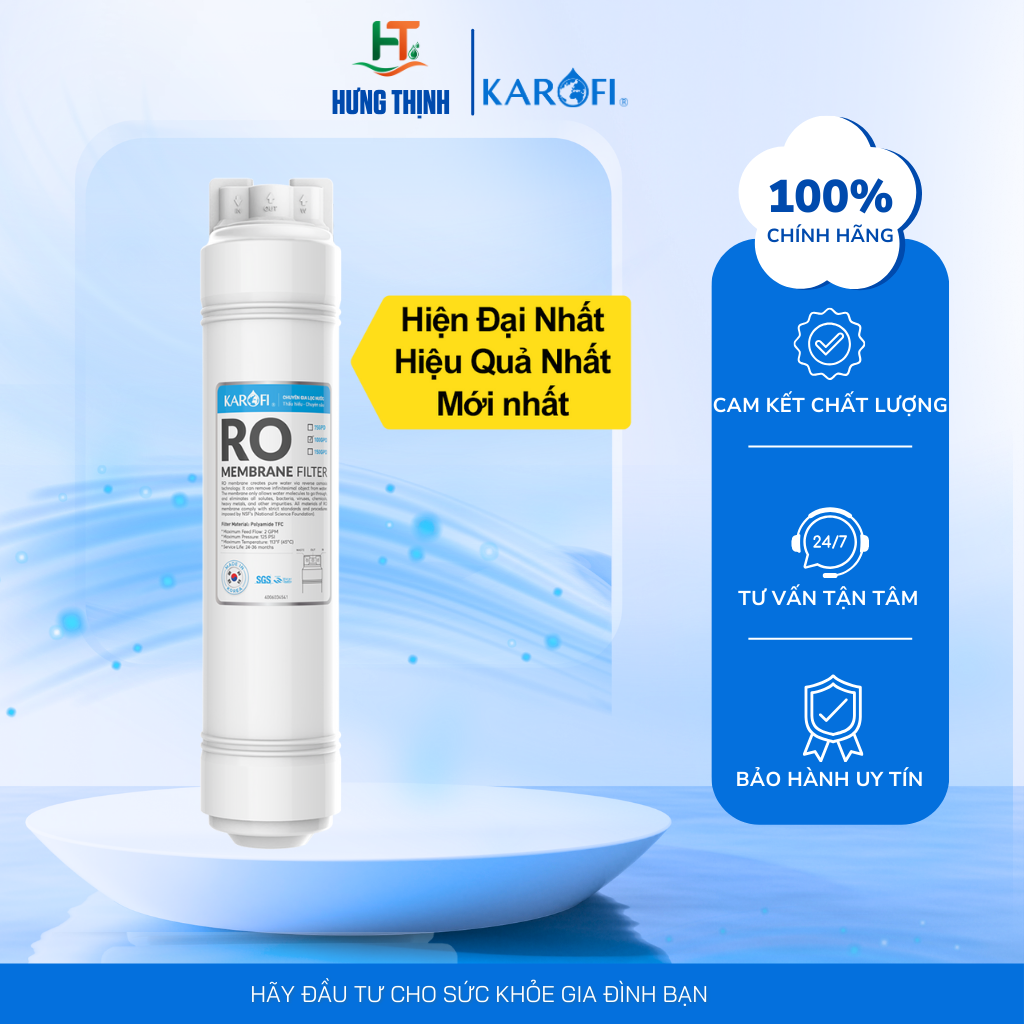 Mô tả Lõi Lọc Nước Số 4 Karofi - Màng RO 100GPD Sản Xuất Tại Hàn Quốc - 1