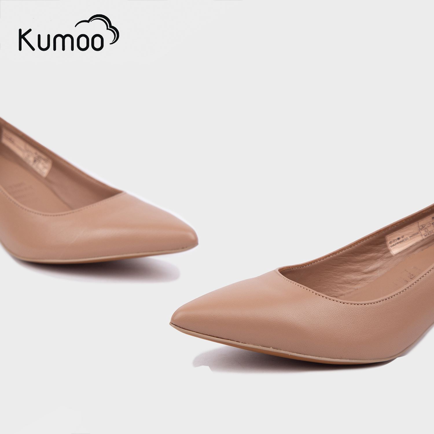 Mô tả Giày Cao Gót Nữ Mũi Nhọn Màu Nâu KUMOO GCG-KUMO-021-B Chất Da Nappa Đẳng Cấp Cho Các Nàng Công Sở - 2