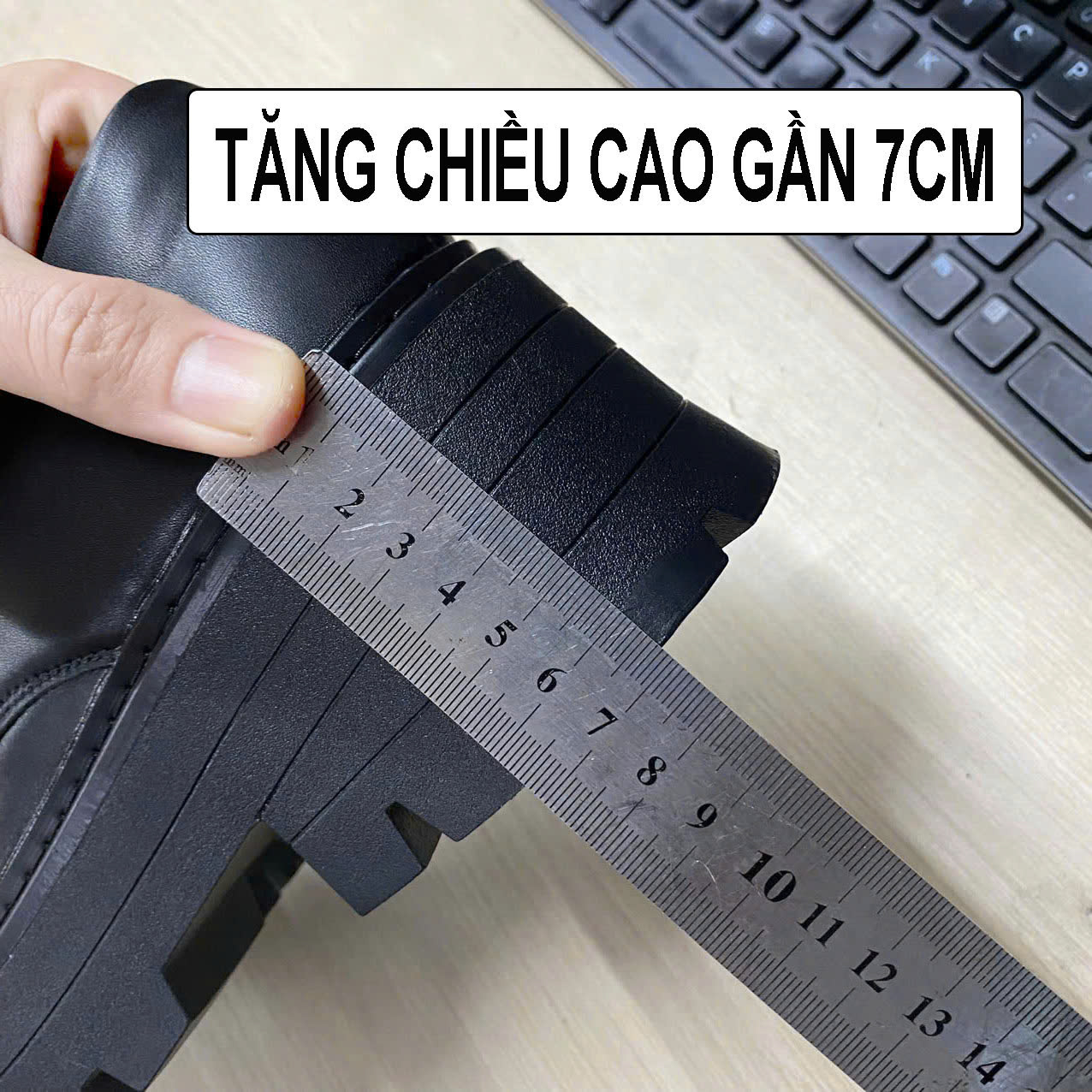 Mô tả Giày chunky derby đế cao 7cm thời trang INICHI G1318 đế cao phiên bản cao cấp - 3
