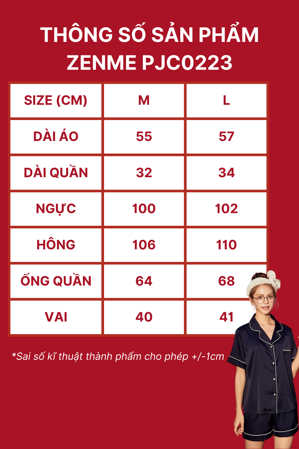 Mô tả Bộ đồ ngủ nữ Pijama lụa cộc đùi ZENME PJC0223 chất liệu cao cấp mặc nhà mát mẻ - 8