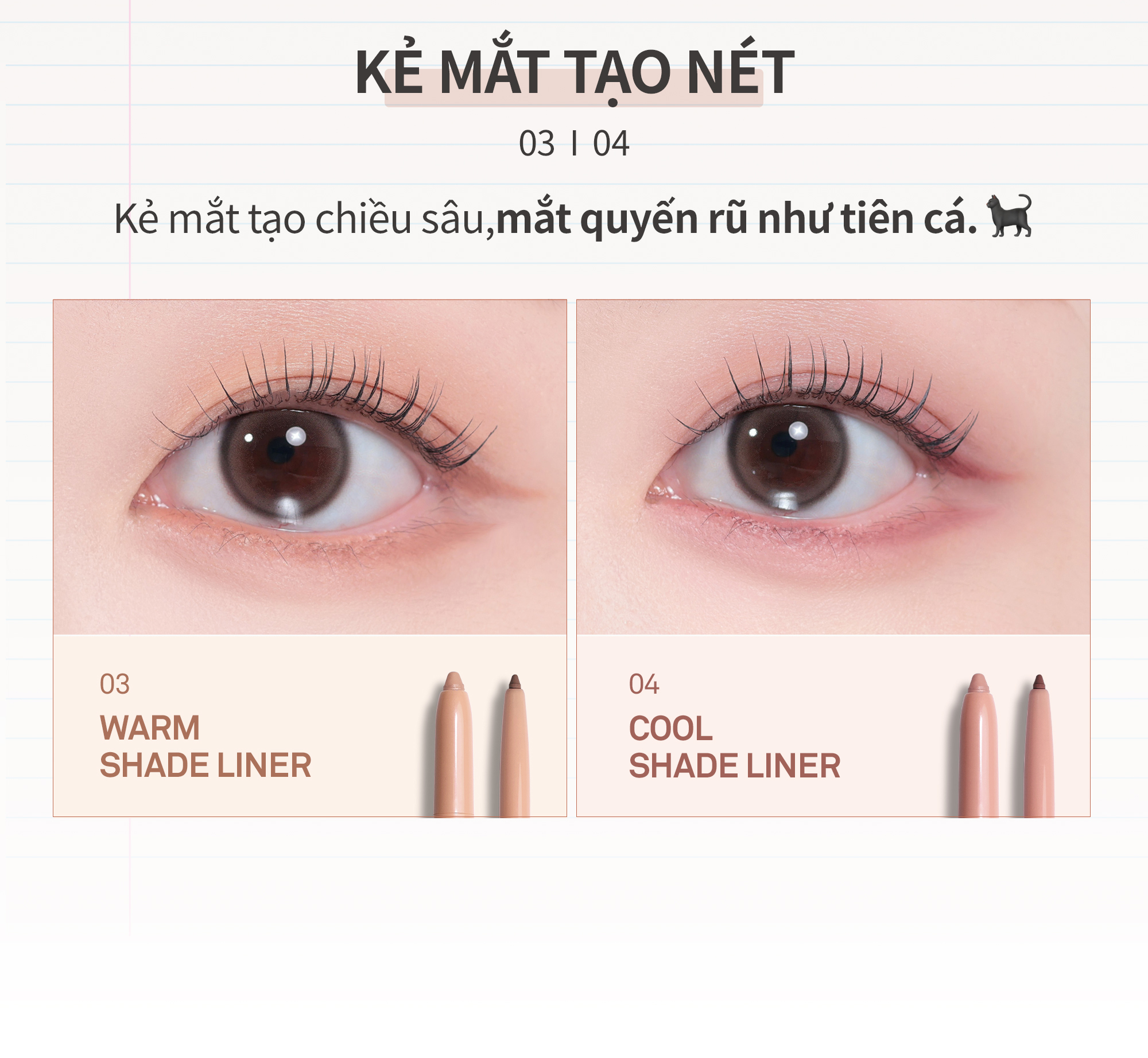 Mô tả Kẻ Mắt 2 Đầu Đa Năng hince New Depth Dual Color Stick 0.8g - 6