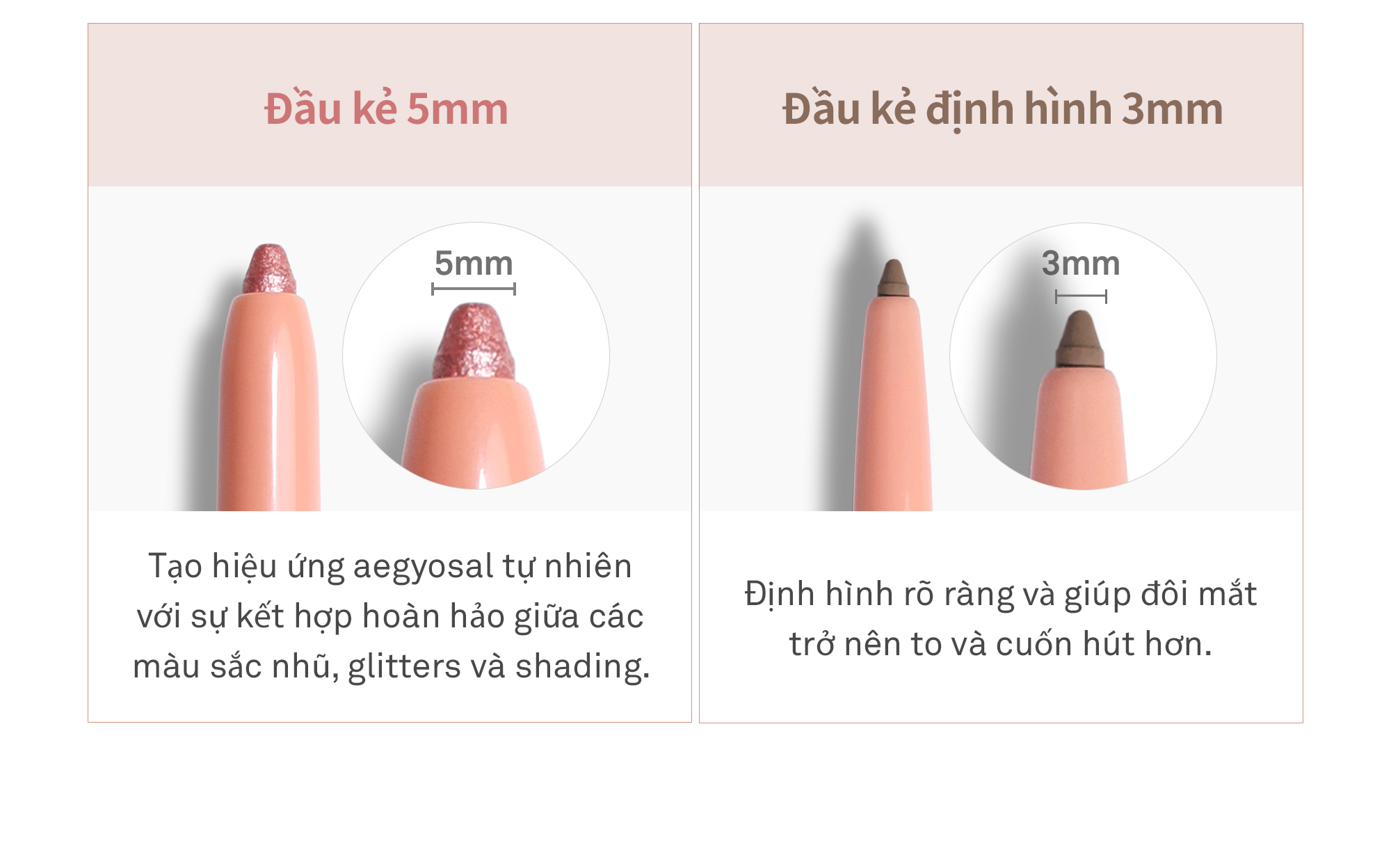 Mô tả Kẻ Mắt 2 Đầu Đa Năng hince New Depth Dual Color Stick 0.8g - 8