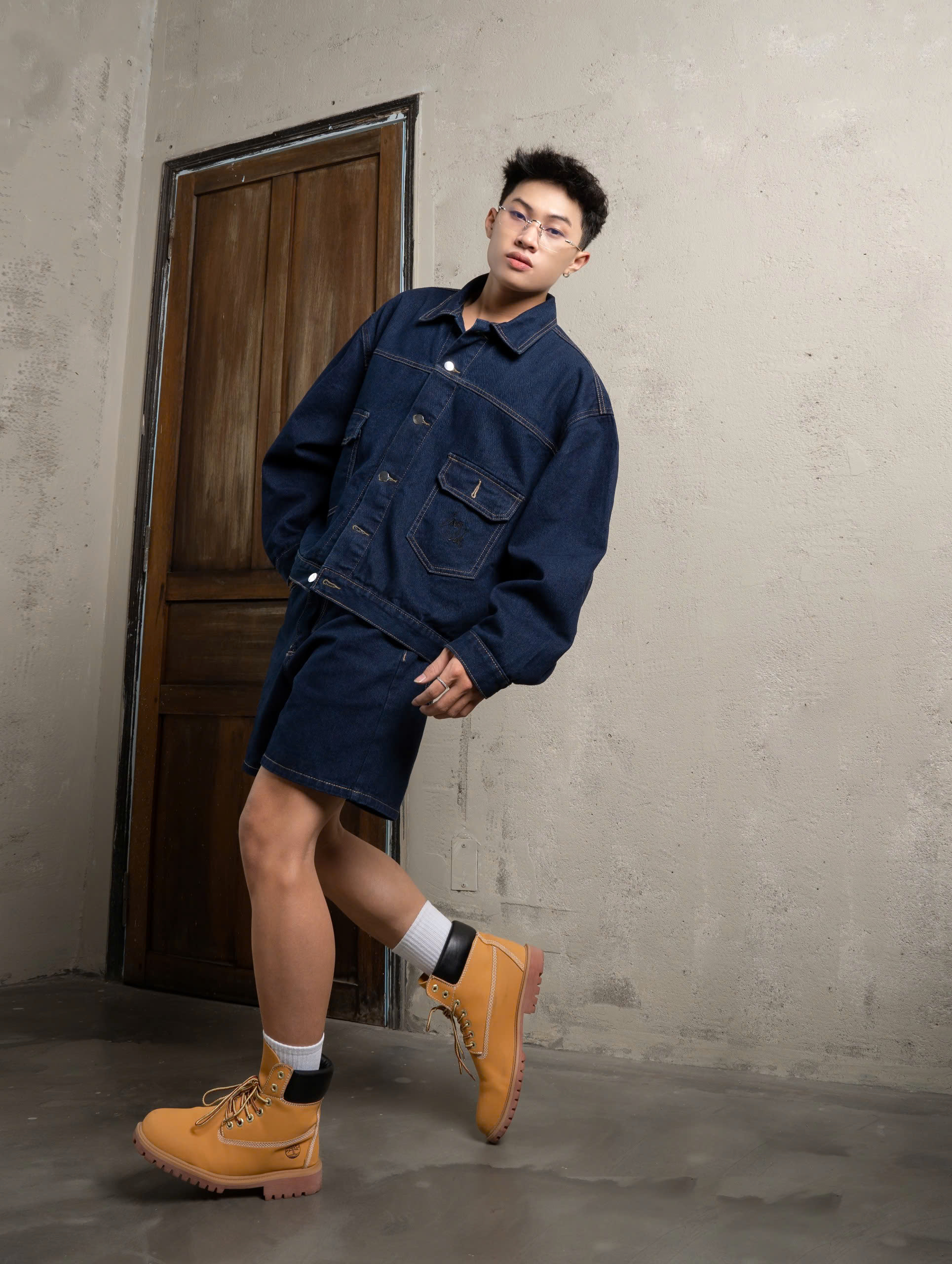 Mô tả Quần short jean nam PANA phom rộng CAPMAN CLUB, cao trên gối trẻ trung - thoải mái - 5