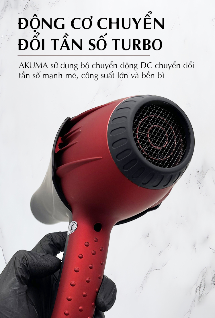 Mô tả Máy Sấy Tóc AKUMA X7 Công Suất Lớn 2400W - Dành Cho Salon Tóc Chuyên Nghiệp, 2 Chiều Nóng Lạnh, Lõi Đồng, Đồ Bền Cao - 5