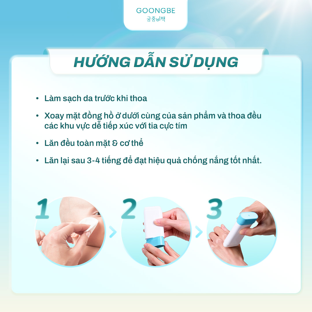 Mô tả Thỏi Chống Nắng Vật Lý Thuần Chay GOONGBE Fresh Sun Stick 23g - 4