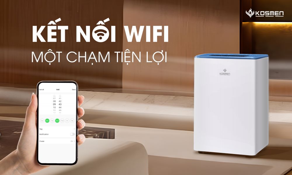 Mô tả Máy Hút Ẩm Dân Dụng Kosmen KM-12N Công Suất 12 lít/ngày - Hàng Chính Hãng BH 24 Tháng - 6