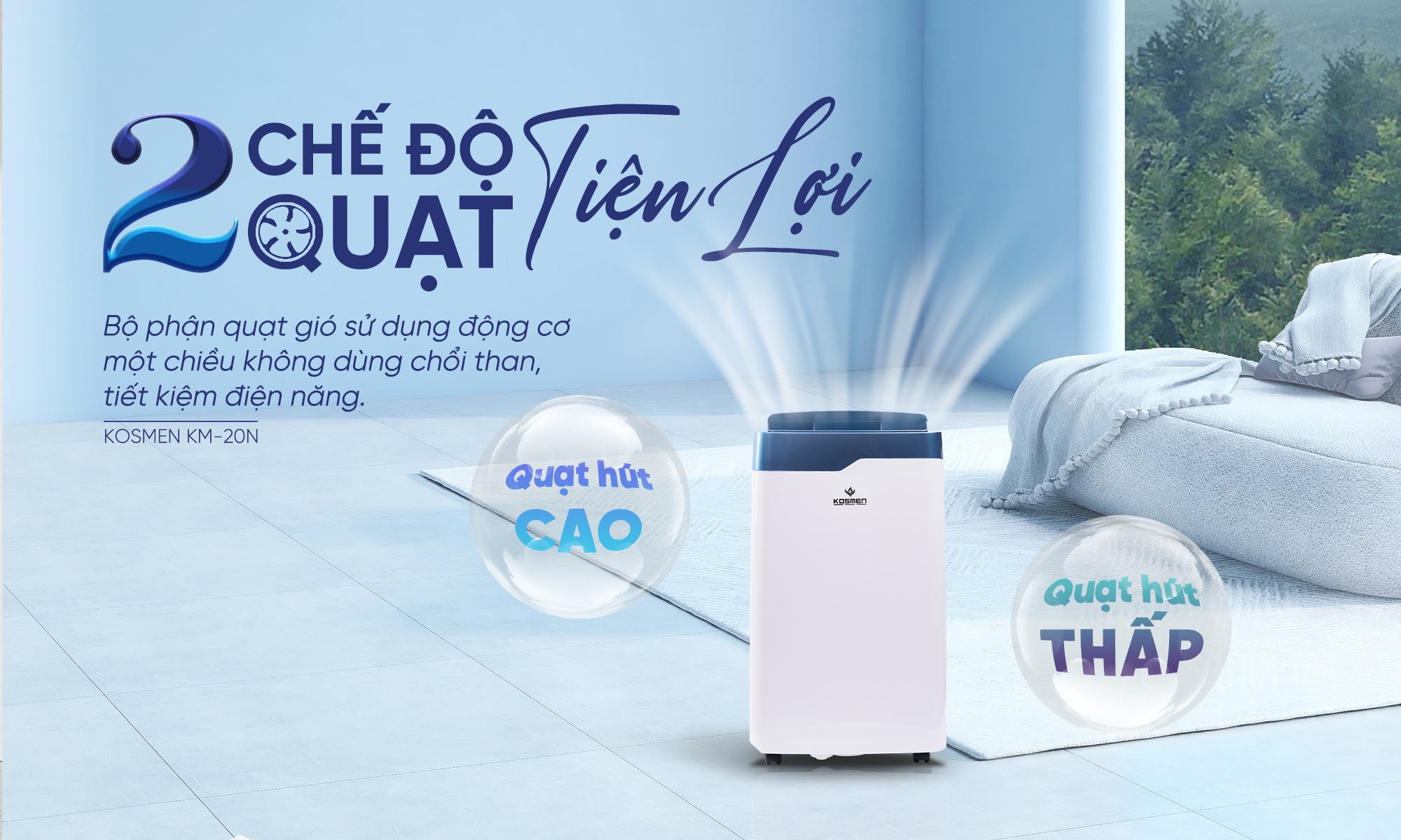 Mô tả Máy Hút Ẩm Dân Dụng Kosmen KM-20N - Thích Hợp Không Gian 80m2 - Hàng Chính Hãng Bảo Hành 24 Tháng - 3