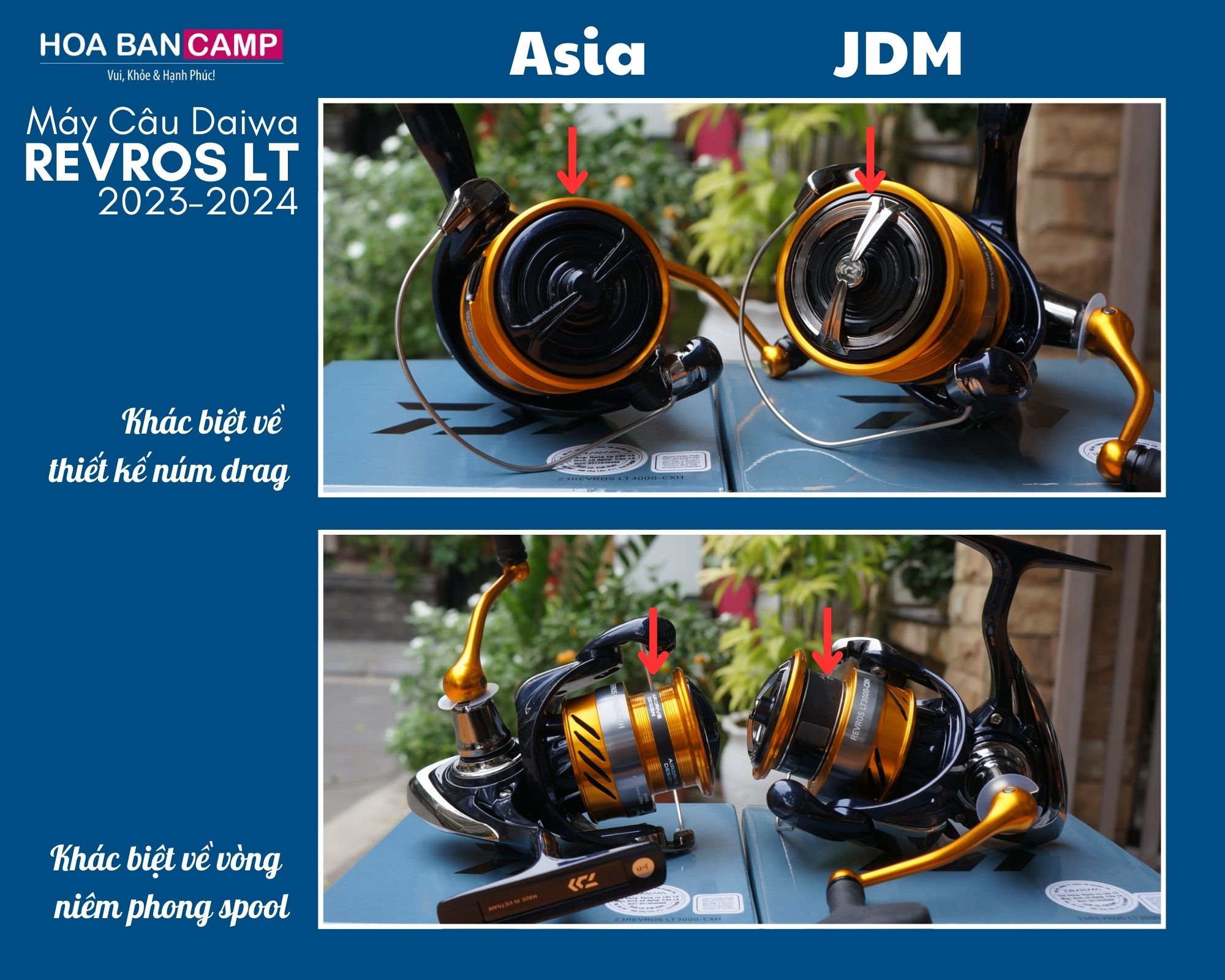 Máy Câu Dọc Daiwa Revros LT | 23 (Asia) AirDrive Bail, AirDrive Rotor ...