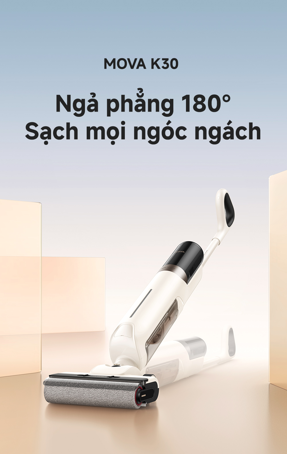 Mô tả Máy hút bụi lau nhà khô và ướt đa năng Mova K30 - Hàng chính hãng - Bảo hành 12 tháng - 1
