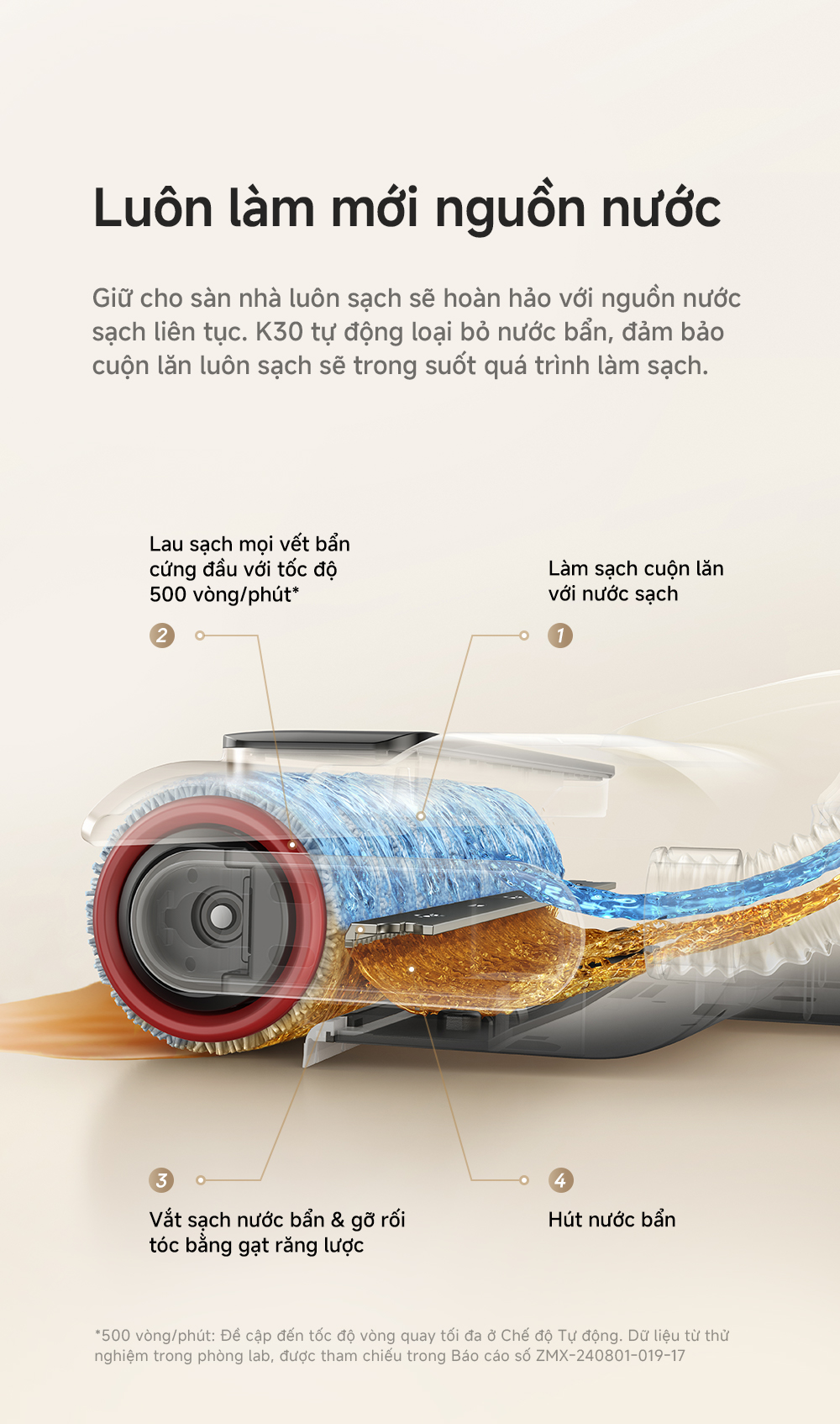 Mô tả Máy hút bụi lau nhà khô và ướt đa năng Mova K30 - Hàng chính hãng - Bảo hành 12 tháng - 7