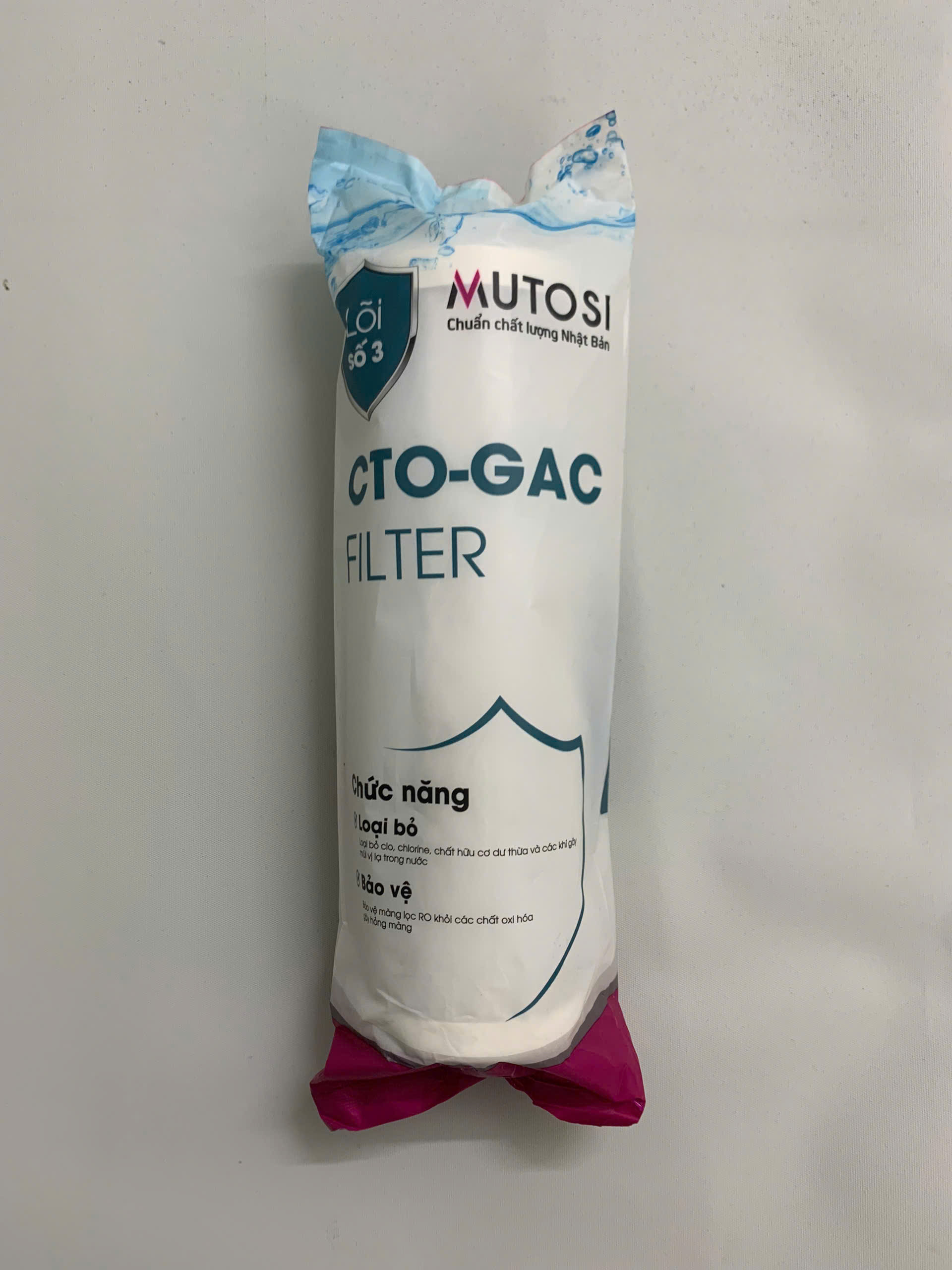 Mô tả Lõi lọc thô số 2 Mutosi CTO-GAC tích hợp PP1 và CTO than hoạt tính dạng nén hấp thụ tốt hơn GAC-OCB - 1