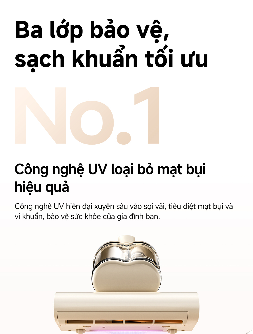Mô tả Máy hút bụi giường nệm Mova D10 MAX - Hàng chính hãng - Bảo hành 12 tháng - 6