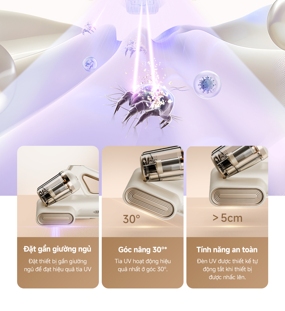Mô tả Máy hút bụi giường nệm Mova D10 MAX - Hàng chính hãng - Bảo hành 12 tháng - 7