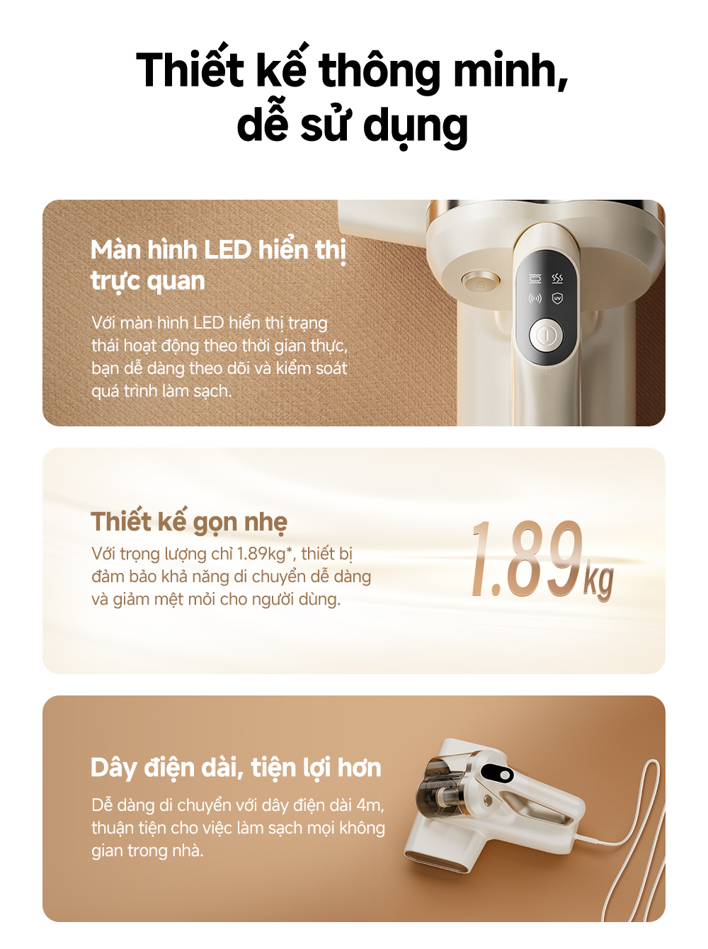 Mô tả Máy hút bụi giường nệm Mova D10 MAX - Hàng chính hãng - Bảo hành 12 tháng - 11