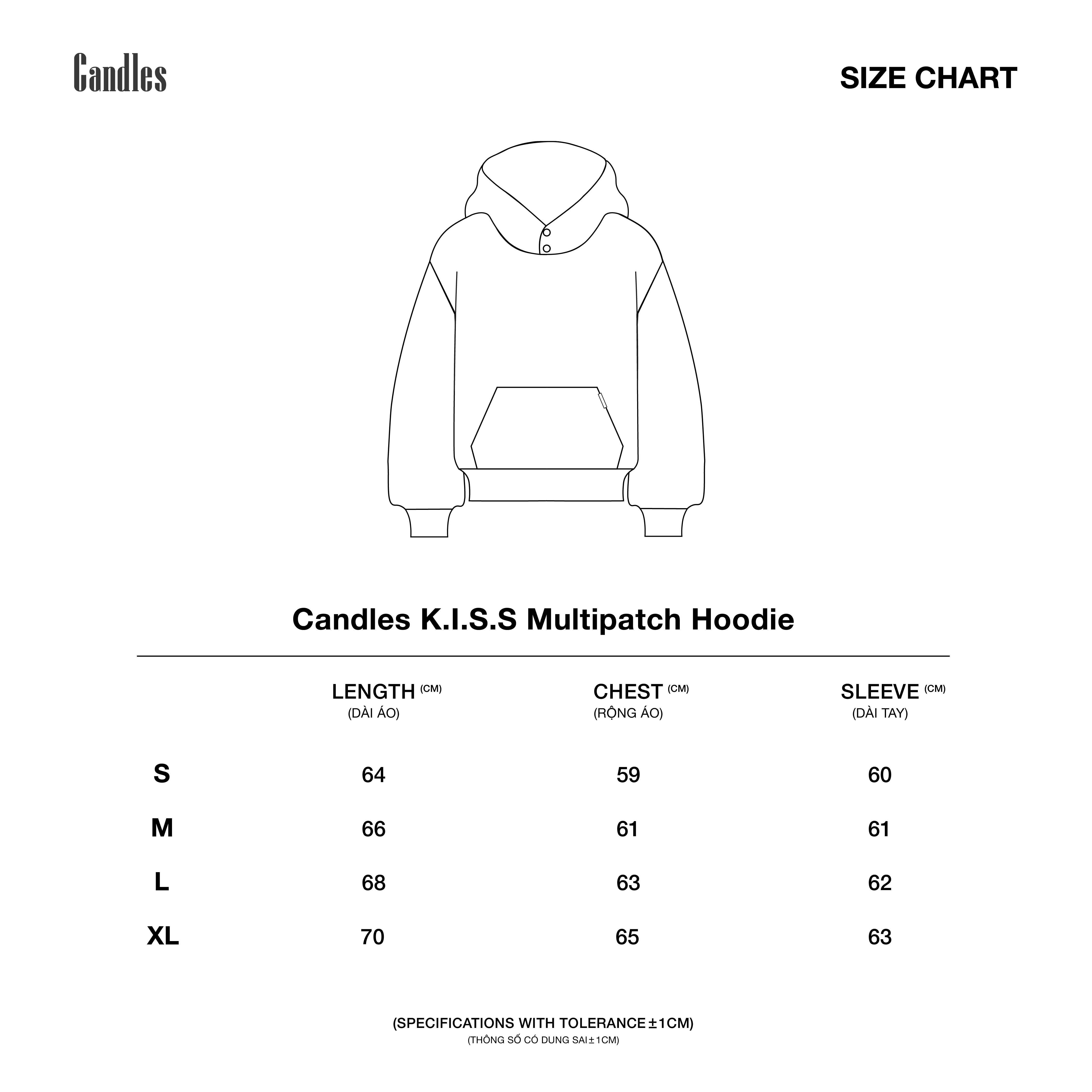 Mô tả Áo Hoodie Candles Multipatch Oversize Unisex - 5