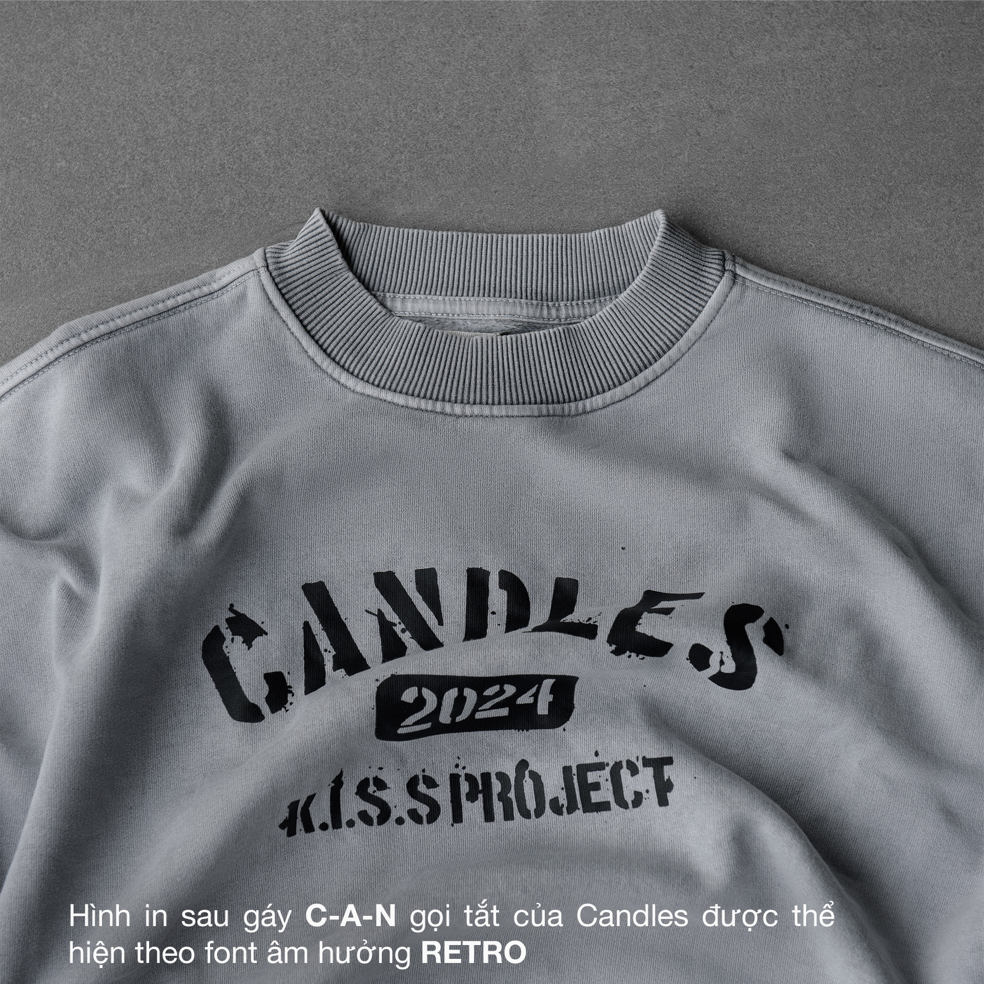 Mô tả Áo Nỉ Candles C.A.N Stecil Oversize Unisex - 4