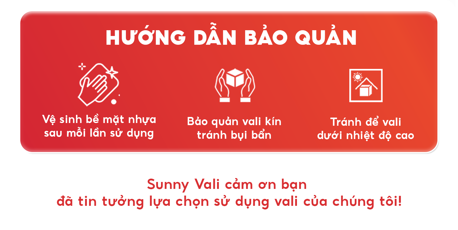 Mô tả Vali kéo du lịch SUNNY LUNA chính hãng size 20-24, xách tay-kí gửi hạn chế va đập - 11