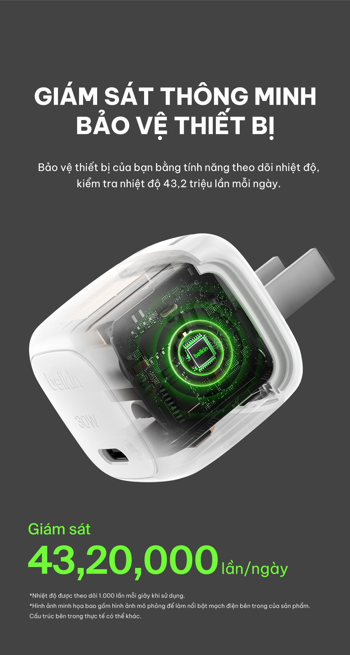 Mô tả Củ sạc nhanh 30W Belkin PD PPS Cubic Wall Charger | Sạc nhanh, Nhỏ Gọn, An toàn cao, Công nghệ mới - 8