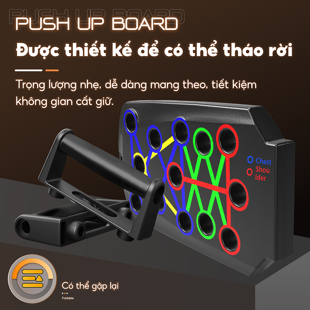 Mô tả KOL - BG-Dụng Cụ Tập Hít Đất Chống Đẩy Có Vạch Kẻ Màu Theo Nhóm Cơ Rh003 - 7