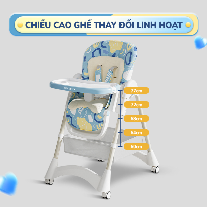 Mô tả Ghế ăn dặm cao cấp Chilux Grow D - Đồng hành cùng mẹ - Bé khỏe, ăn ngon - 3