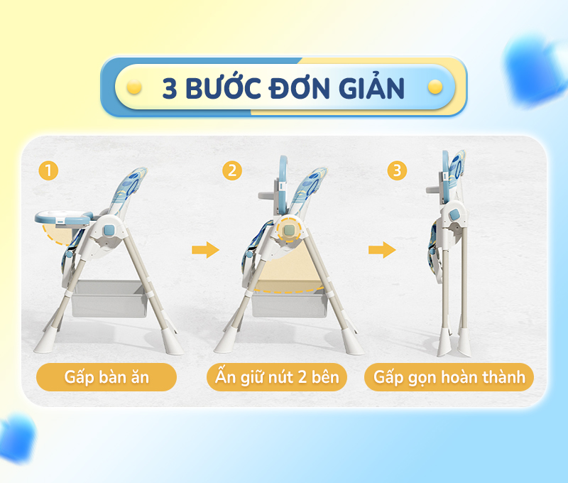 Mô tả Ghế ăn dặm cao cấp Chilux Grow D - Đồng hành cùng mẹ - Bé khỏe, ăn ngon - 8
