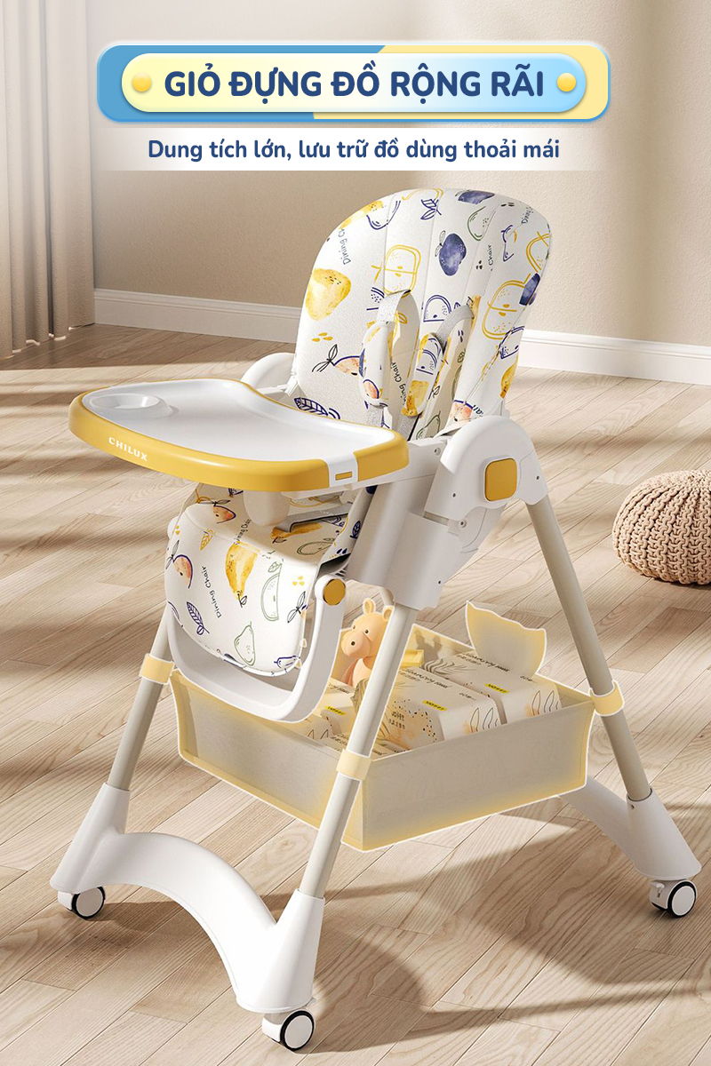 Mô tả Ghế ăn dặm cao cấp Chilux Grow D - Đồng hành cùng mẹ - Bé khỏe, ăn ngon - 11