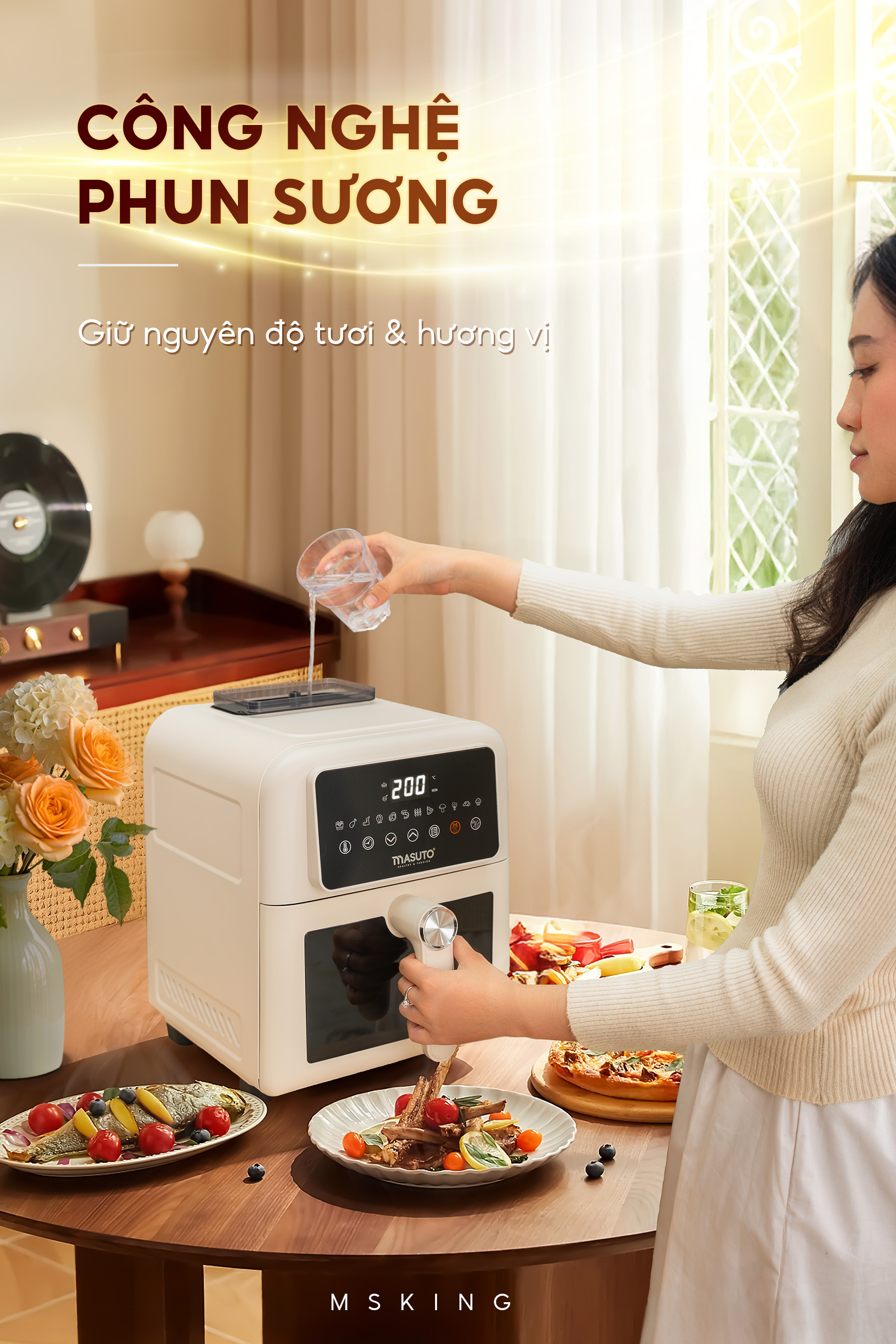 Món ăn từ nồi chiên không dầu Masuto