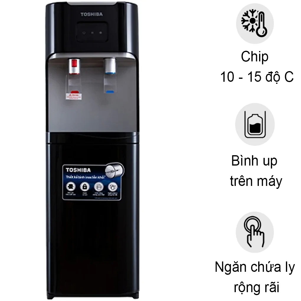 Mô tả Cây Nước Nóng Lạnh Bình Úp Toshiba RWF-W1664TV Thiết Kế Hiện Đại, 2 Màu Trắng Đen Ấn Tượng - 3