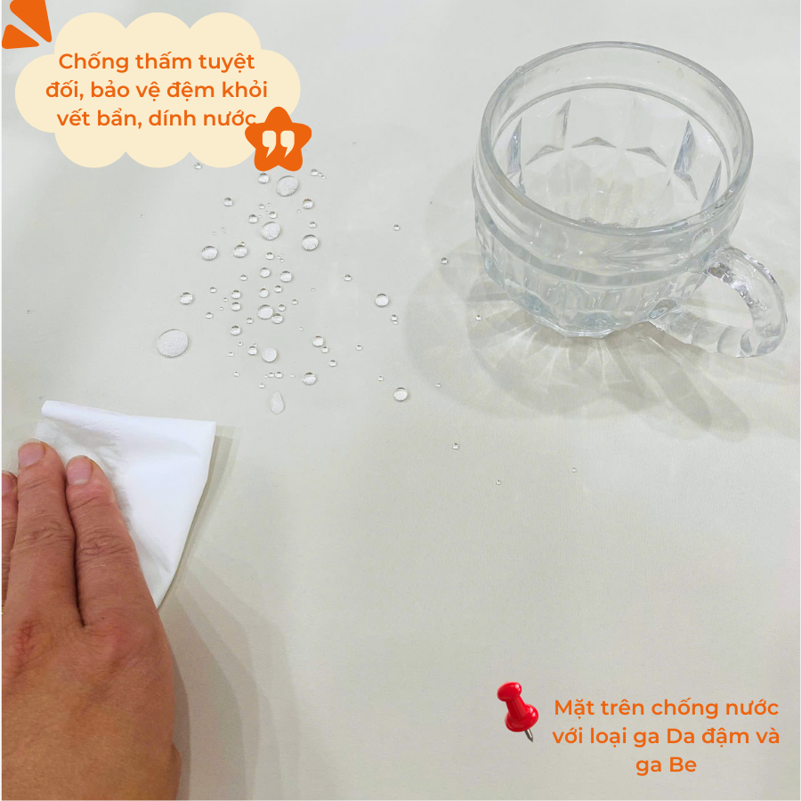 Mô tả Ga Chống Thấm Cho Bé GOLDCAT 2 Lớp Cao Cấp, Mặt Vải Cotton Siêu Mềm, Giúp Ngăn Ẩm Ướt, Hôi Mốc. - 2