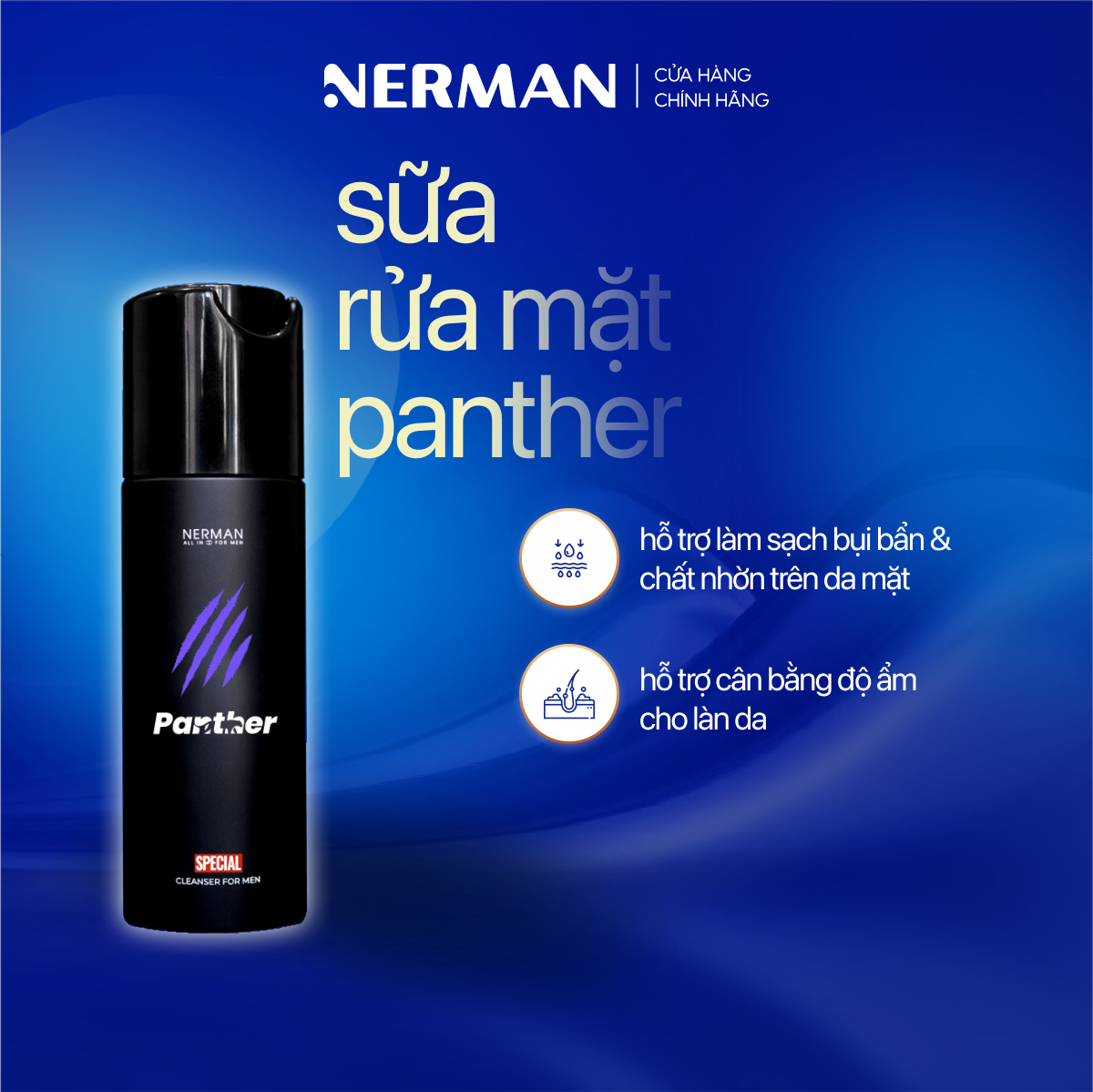 Mô tả Gel rửa mặt ngừa mụn nam Nerman Nano Curcumin 60s Fresh 100ml - 8