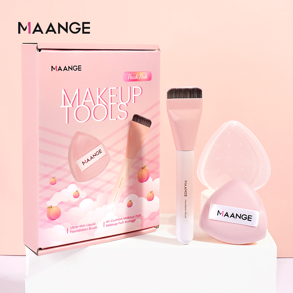 Mô tả Cọ kem nền siêu mỏng MAANGE kèm 1 miếng mút trang điểm khô và ướt, Bộ quà tặng cao cấp 52099 - 1