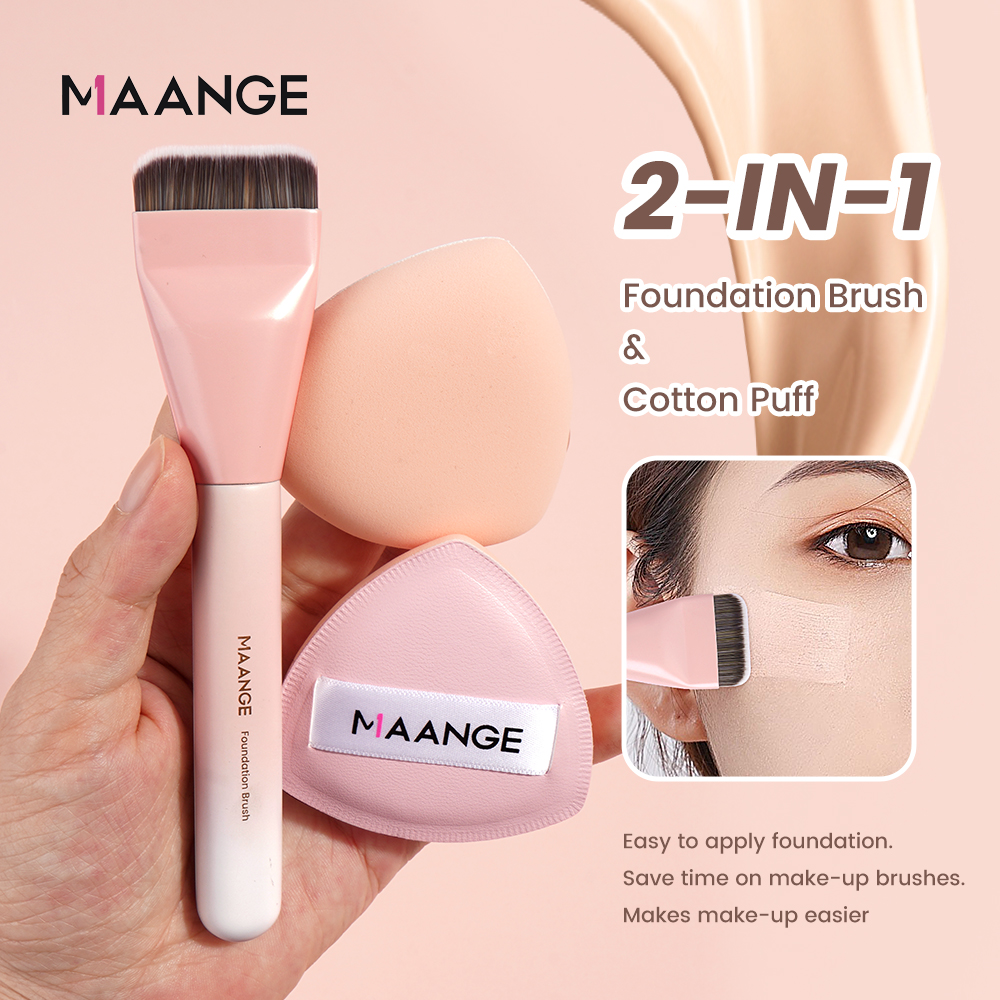 Mô tả Cọ kem nền siêu mỏng MAANGE kèm 1 miếng mút trang điểm khô và ướt, Bộ quà tặng cao cấp 52099 - 2