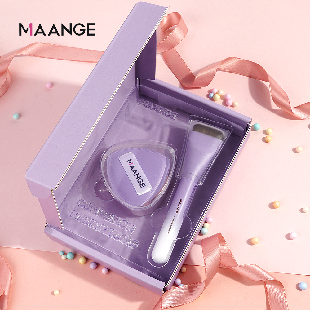 Mô tả Cọ kem nền siêu mỏng MAANGE kèm 1 miếng mút trang điểm khô và ướt, Bộ quà tặng cao cấp 52099 - 6