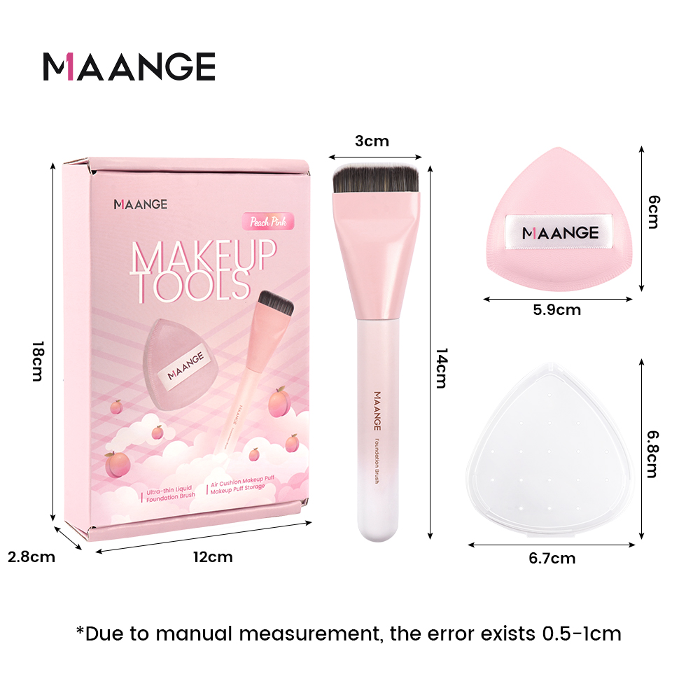 Mô tả Cọ kem nền siêu mỏng MAANGE kèm 1 miếng mút trang điểm khô và ướt, Bộ quà tặng cao cấp 52099 - 5